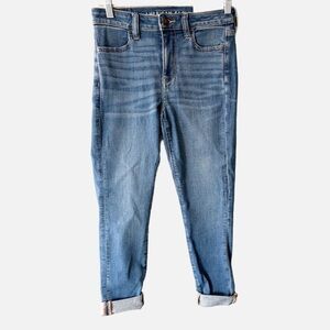 NWT American Eagle Hi-Rise Jegging High Rise Skinny Jeans Crop Size 4 Short